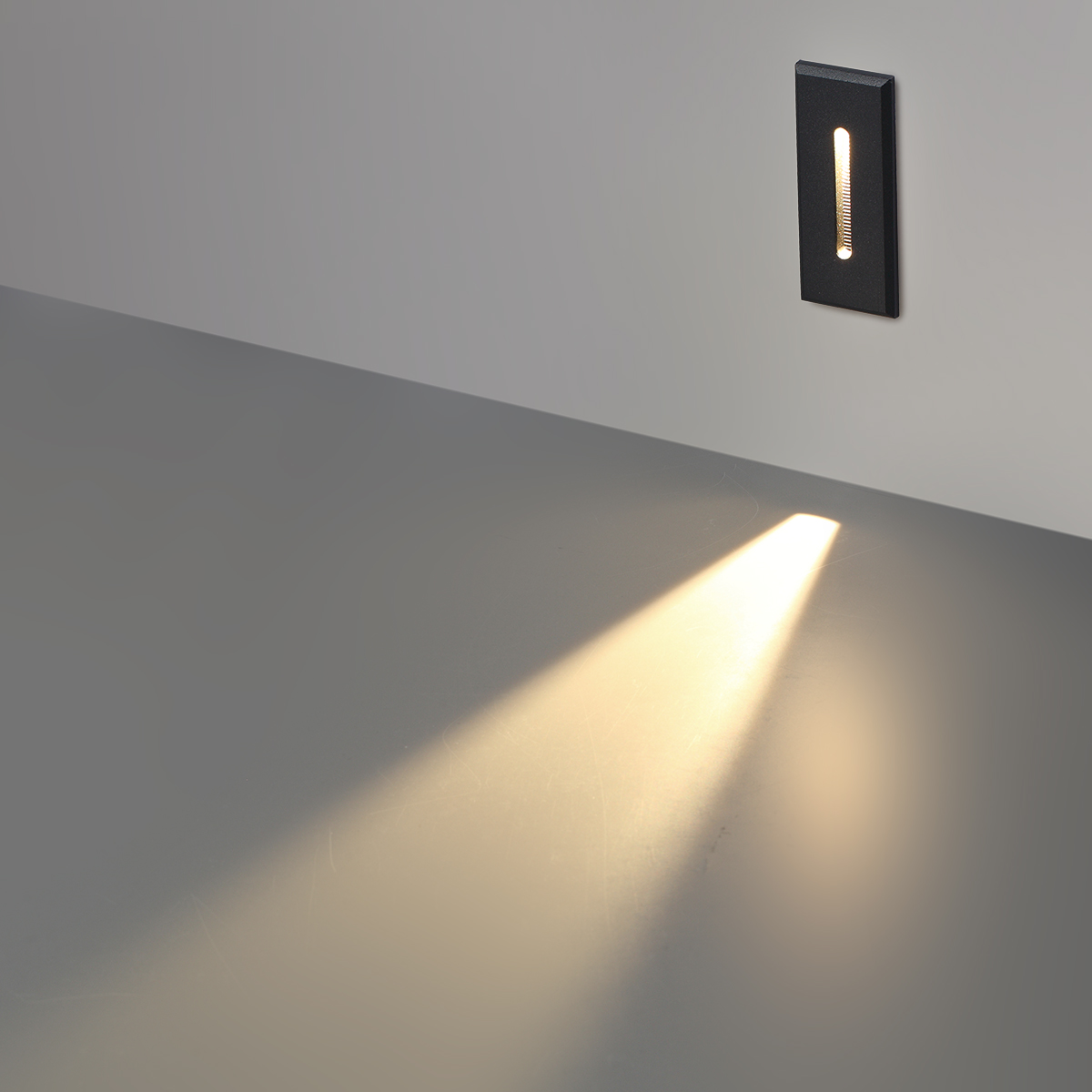 Подсветка для лестниц 9 см, 3W, 3000K, Odeon Light 7054/3WL, черный