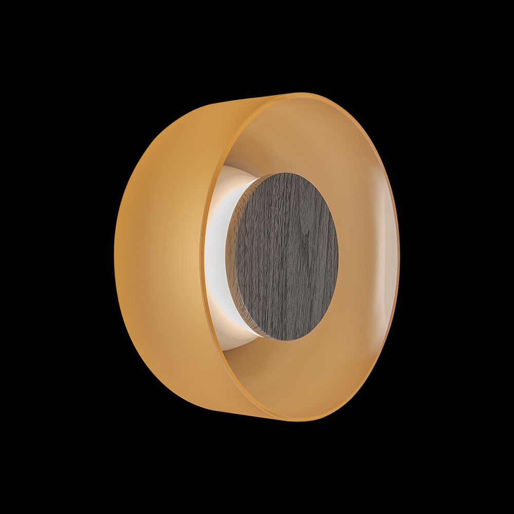 Настенный светильник 17 см, 6W, 3000K, LOFT IT Totem 10466W Amber matte wood, дерево-янтарный