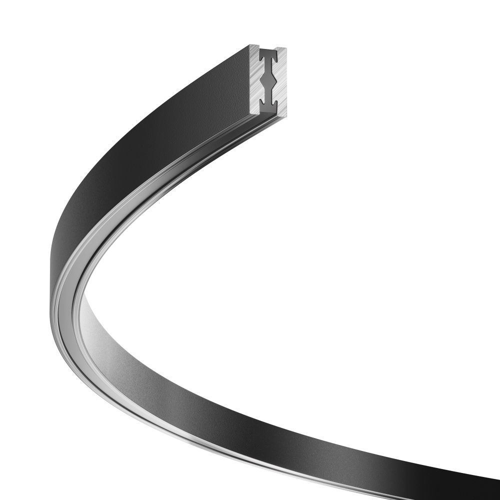 Шинопровод круглый из полукругов 1500мм Flarity черный Maytoni Busbar trunkings Flarity TRX154-2SR-D1500-B, Черный