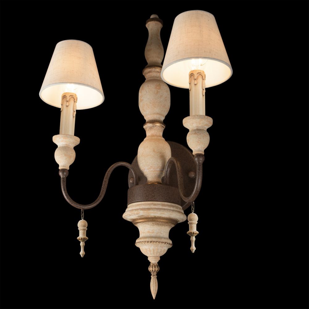 Бра 47 см, Loft IT Country 10419W, коричневый