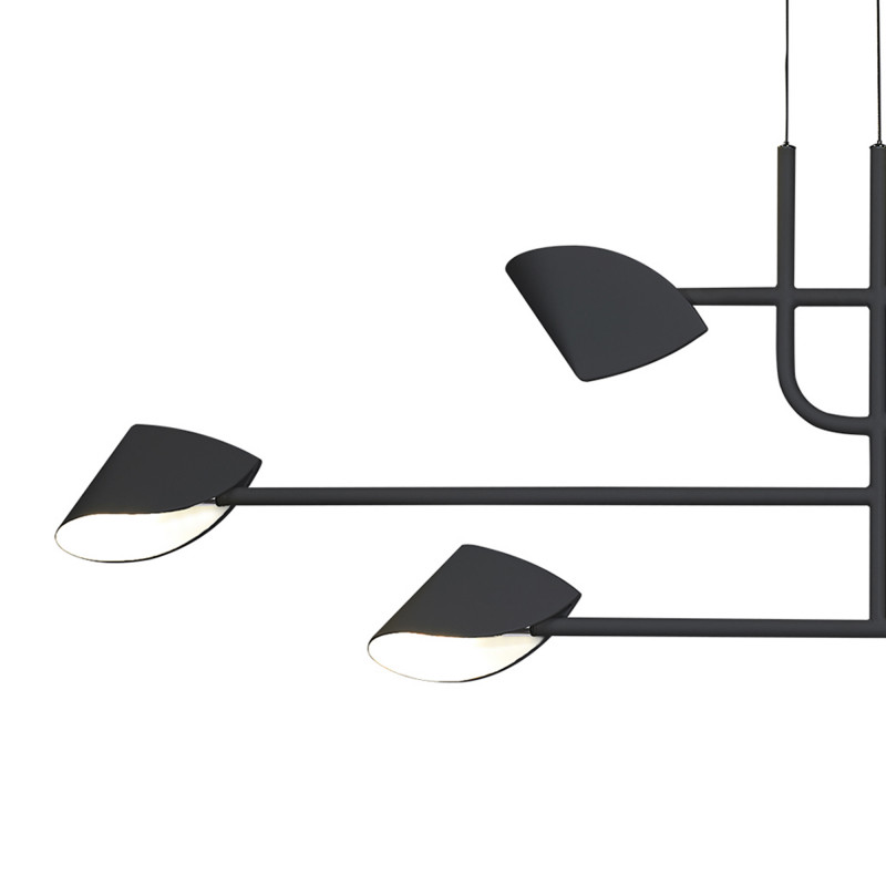 Люстра 110*15*72 см, LED * 6 45W, 3000К Mantra Capuccina 7579, черный