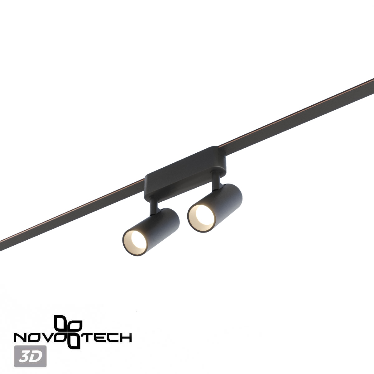 Трековый светильник 12 см, 12W, 3000-6000K, Novotech Easy Shino 359469, черный