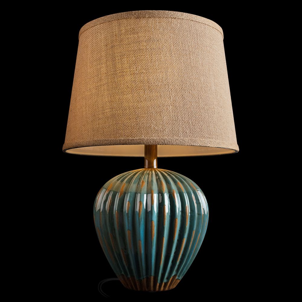 Настольная лампа 51 см, LOFT IT Tulip 10513T Blue, синий-кероамика