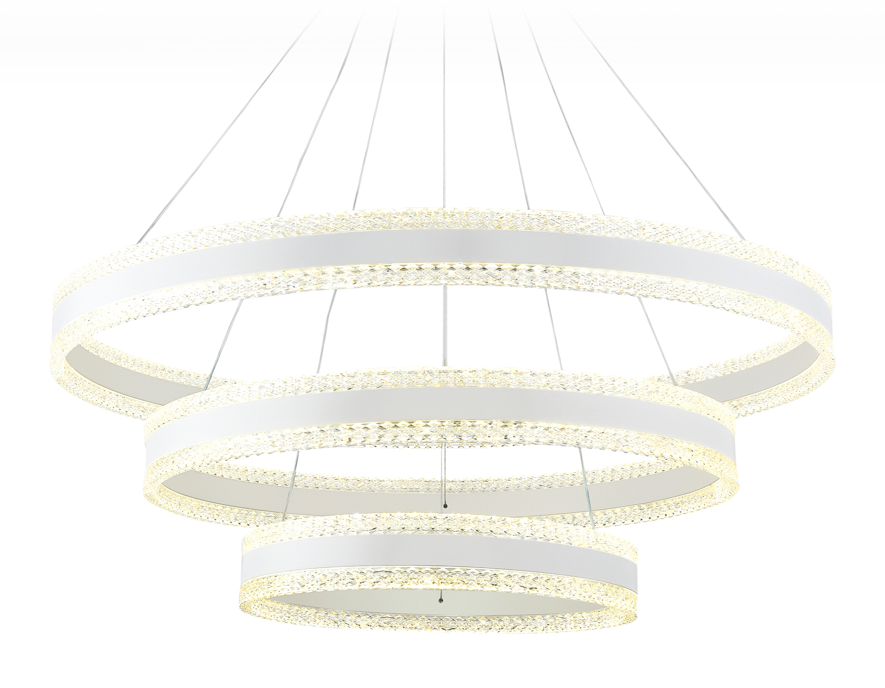 Светильник подвесной 80*94 см,  245W, 3000К, белый Ambrella Acrylica Original FA6181