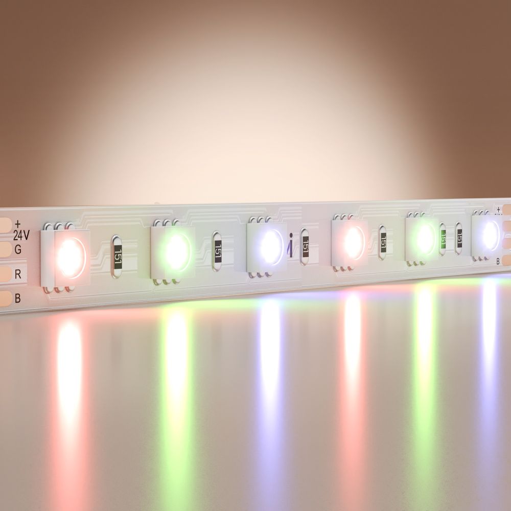 Светодиодная лента Base 24В 5050 14,4Вт/м RGB 5м IP 20 201197 Maytoni Technical, цена за метр, катушкой по 5 м