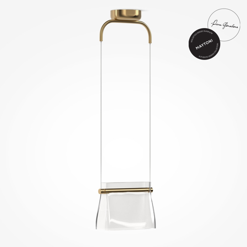 Светильник 25 см, 8W, 3000K, Maytoni Cabaret MOD170PL-L8BS3K, латунь