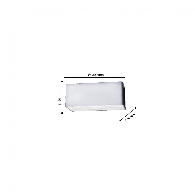 Бра Favourite Twinser 1997-1W, D100*W200*H80, белый