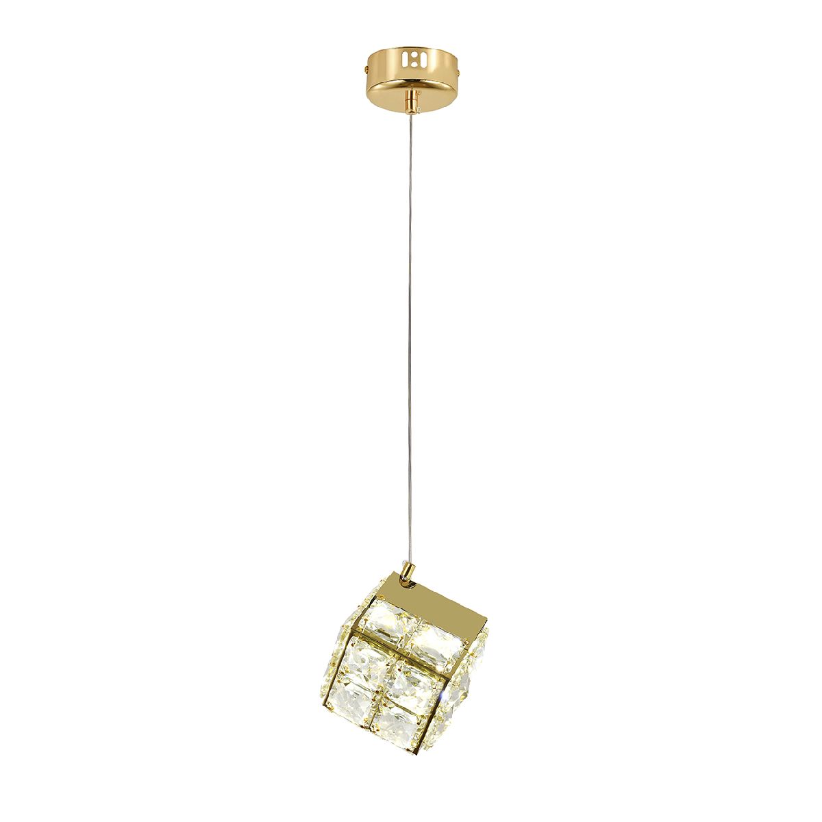 Подвесной светильник 11*11*150 см, 1*5W, LED  Indigo Radioso 12048/1P Gold