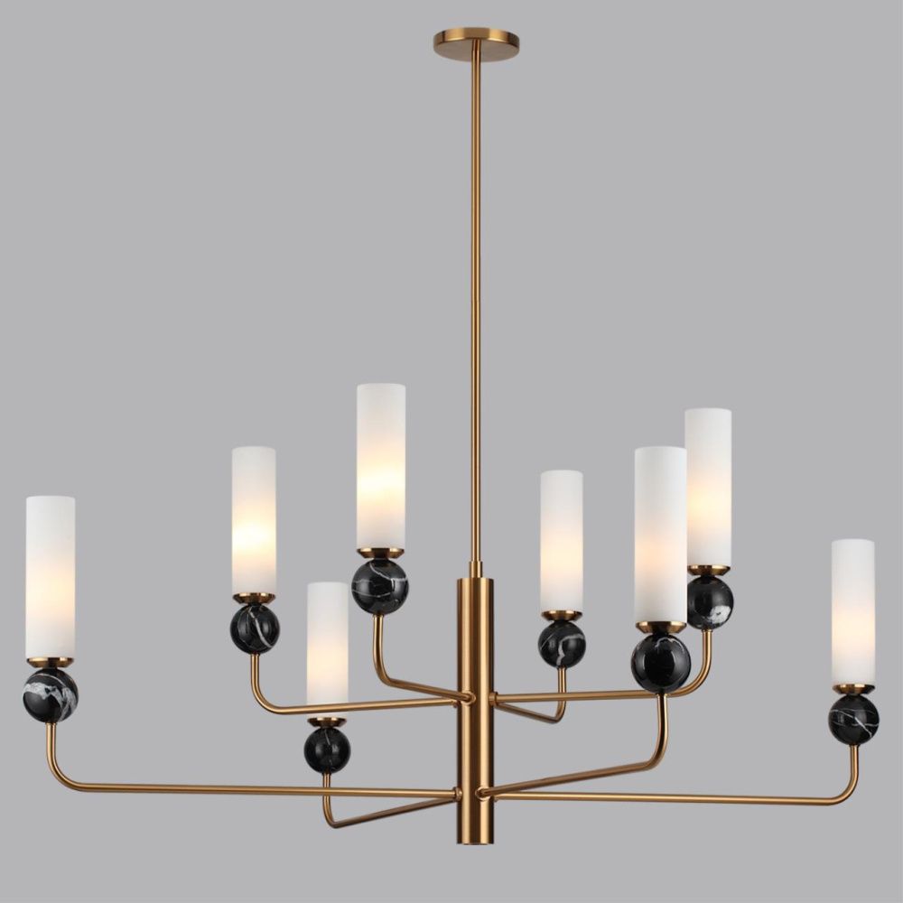 Люстра 144 см, 8*E14*40W, Odeon Light Lolla 4361/8, латунь