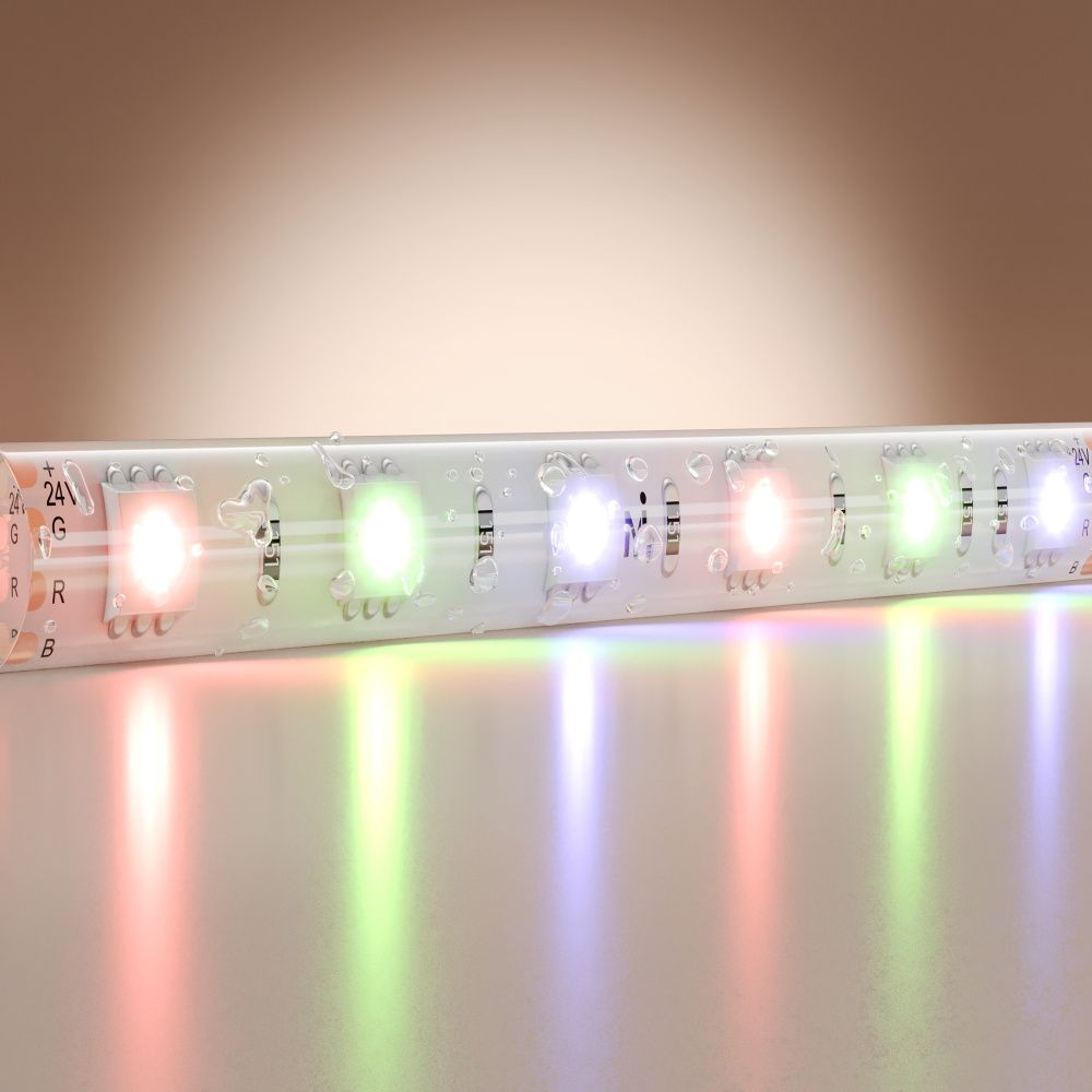 Светодиодная лента Base 24В 5050 14,4Вт/м RGB 5м IP 65 201198 Maytoni Technical, цена за метр, катушкой по 5 м