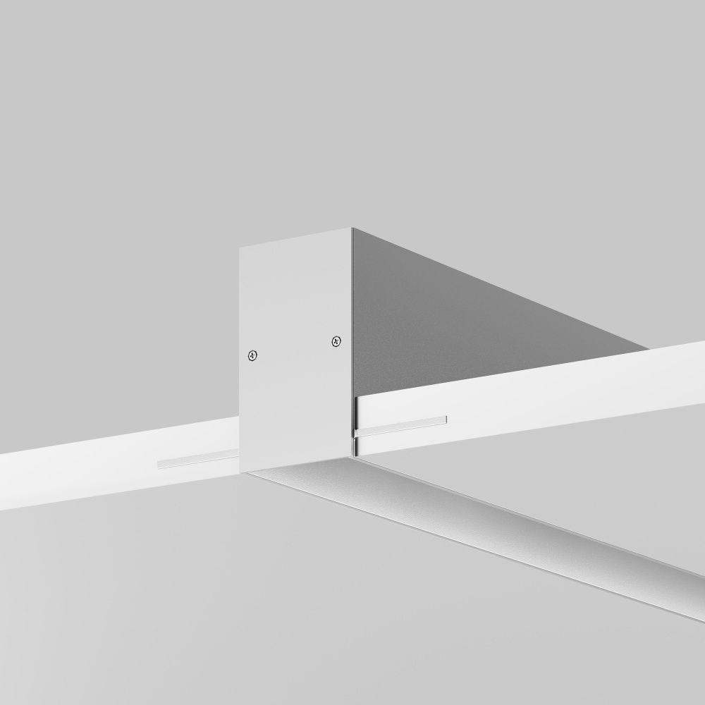 Алюминиевый профиль встраиваемый скрытого монтажа 65x42 (Серебро, 2 м), ALM-6542-S-2M 636012, 200*7*4 см, Maytoni  636012, Серебро