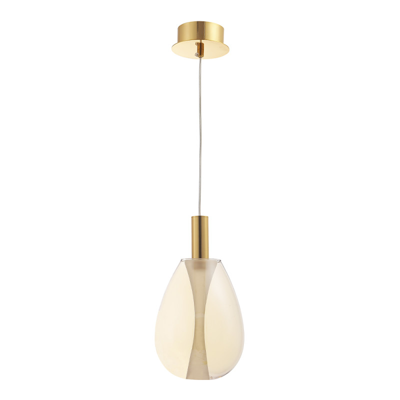Светильник 15 см, 4W, 3000K, Crystal Lux GAUDI SP4W LED AMBER, золото-янтарный