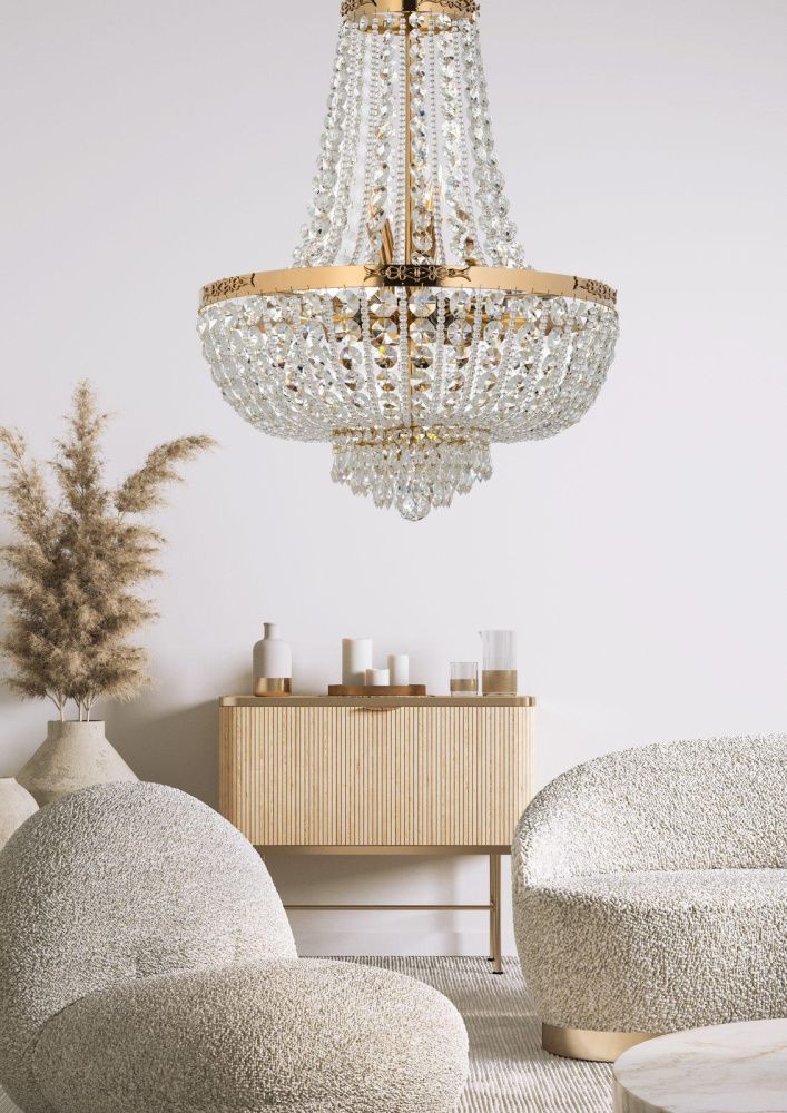 Люстра *50*80 см, 6*E27*60W, Dio D`arte Lodi Gold Lodi E 1.5.50.100 G, Золото