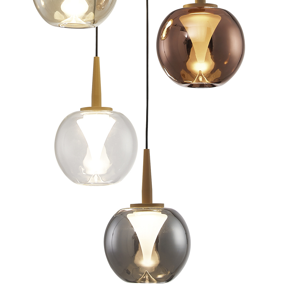 Люстра подвесная 35*211,2 см, 5*LED*5W, 3000K, Mantra Andromeda MAN8932+5PL (8938-8941), золотой