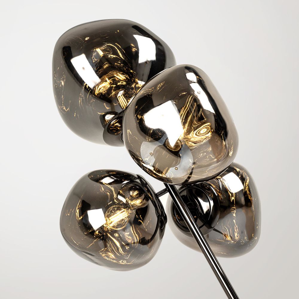 Торшер *56*-175 см, 1*Е27*60W, Modestyle  MS.500.04FL, Жемчужный черный