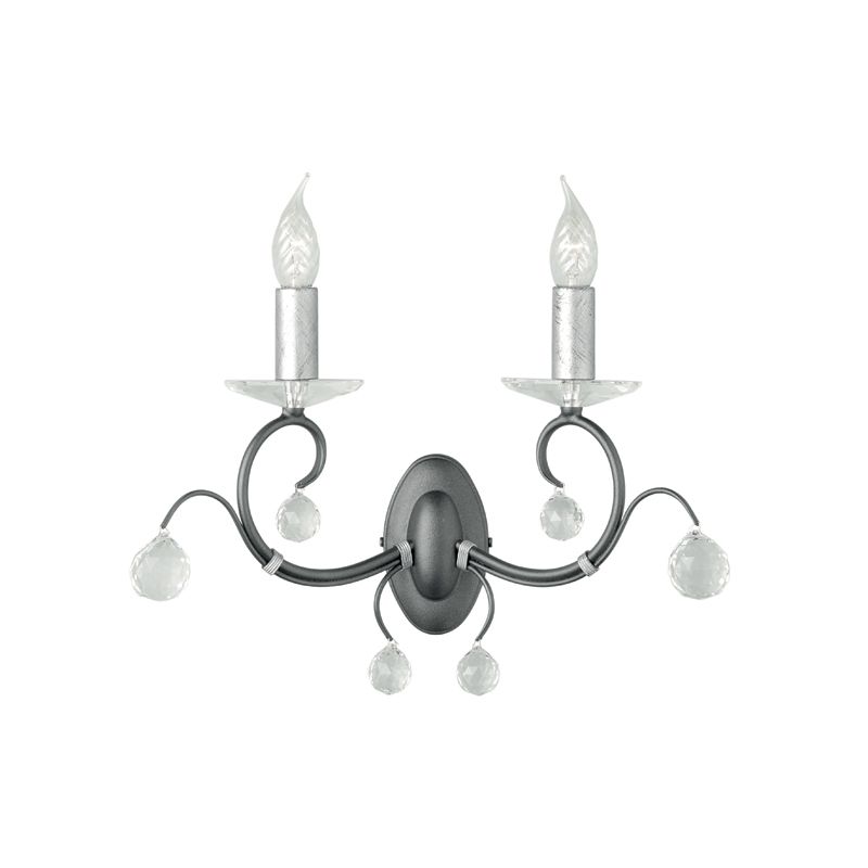 Бра 12*39*32 см, E14*60W, Natural Concepts Elstead Lighting Lunetta HK-TRUMAN3, полированный хром