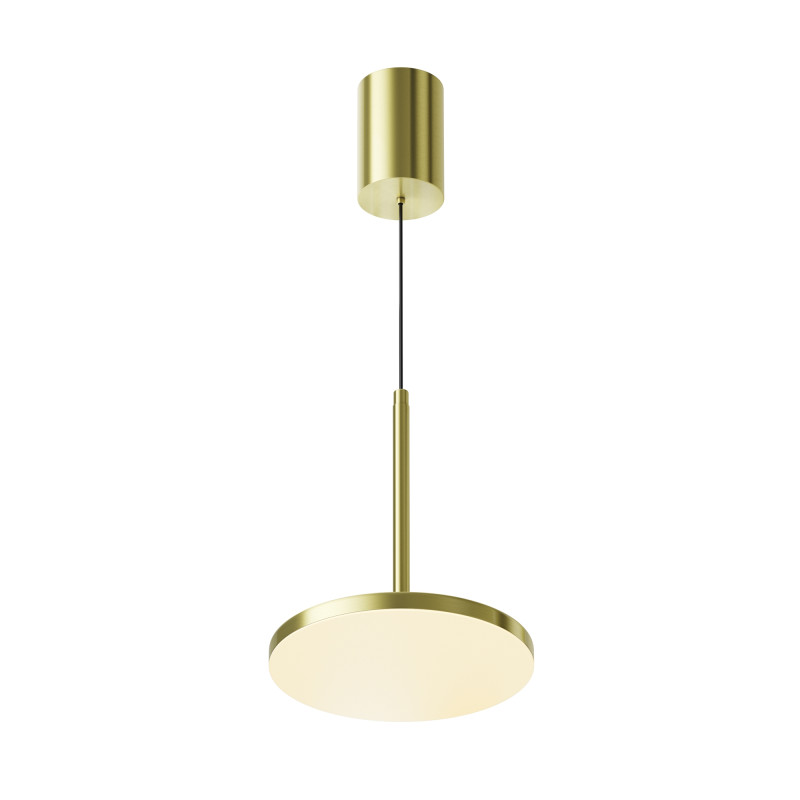 Светильник 19 см, 12W, 3000K, Maytoni Plato P076PL-L12W3K-BS, латунь
