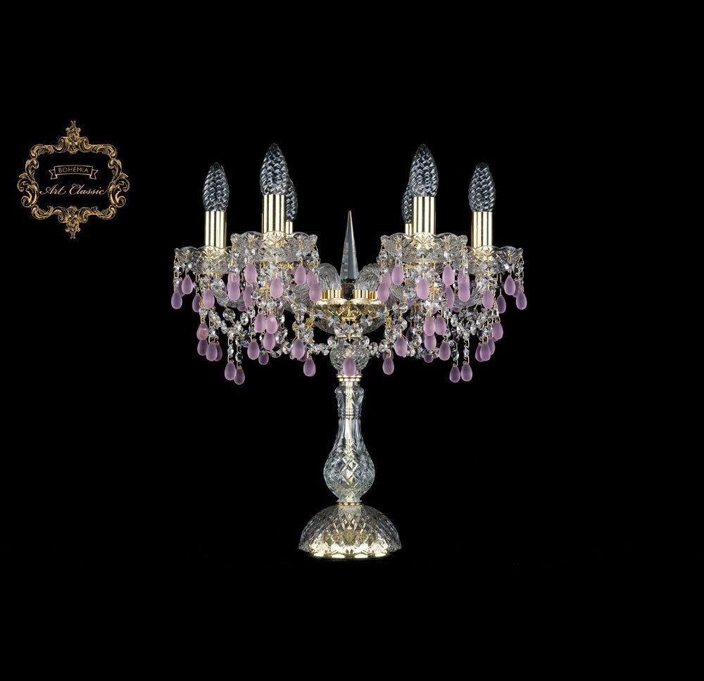 Настольная лампа хрустальная Bohemia Art Classic 12.24.6.141-45.Gd.V7010 золото