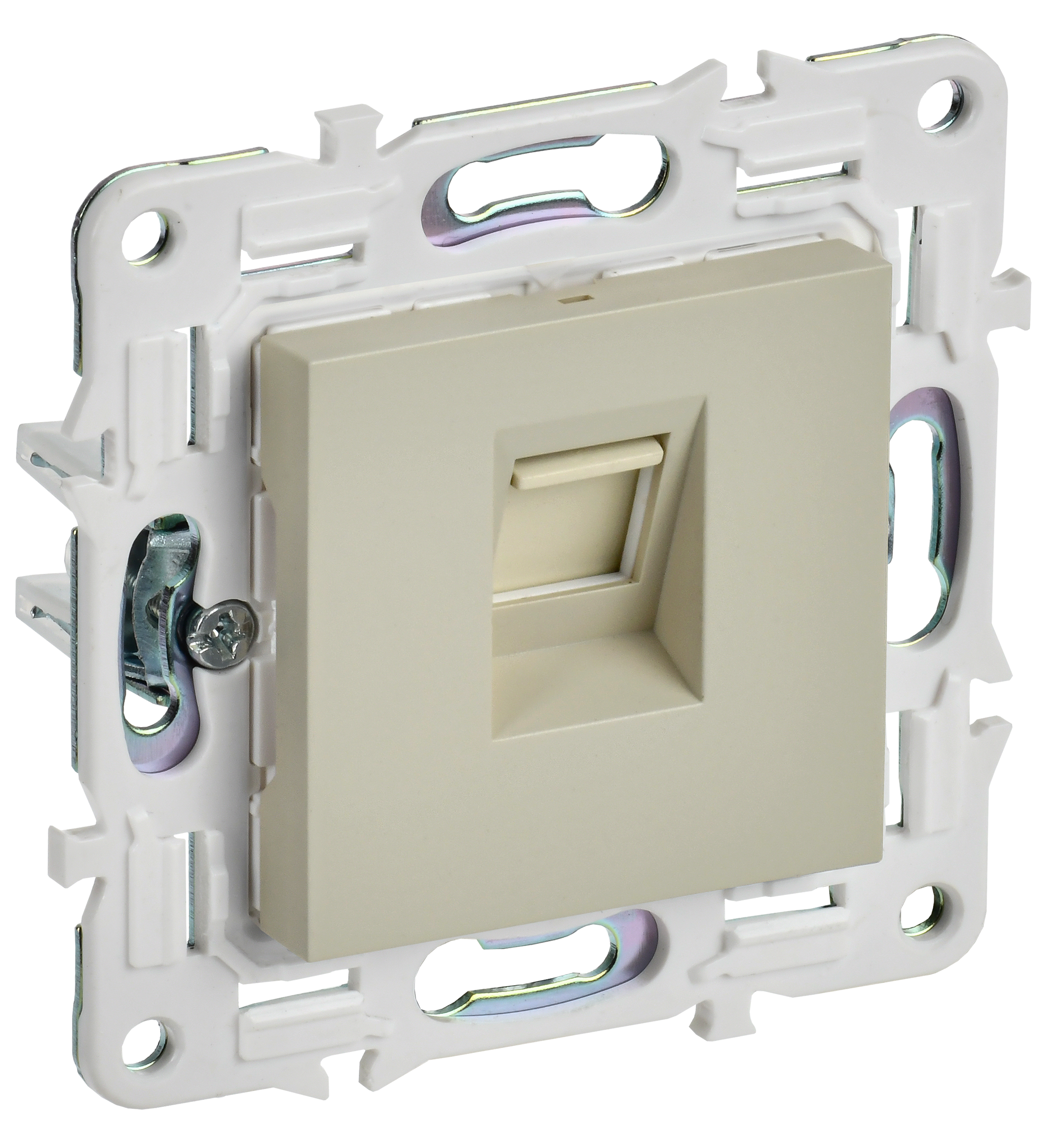 SKANDY Розетка комп. RJ45 кат.6 SK-K02B беж. IEK, SK-K10-2-K10
