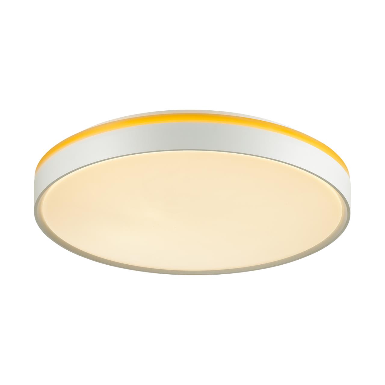 Cветильник 50 см, LED 1*70W, 3000-6000 К, Sonex Kezo Yellow 7709/EL, белый/желтый