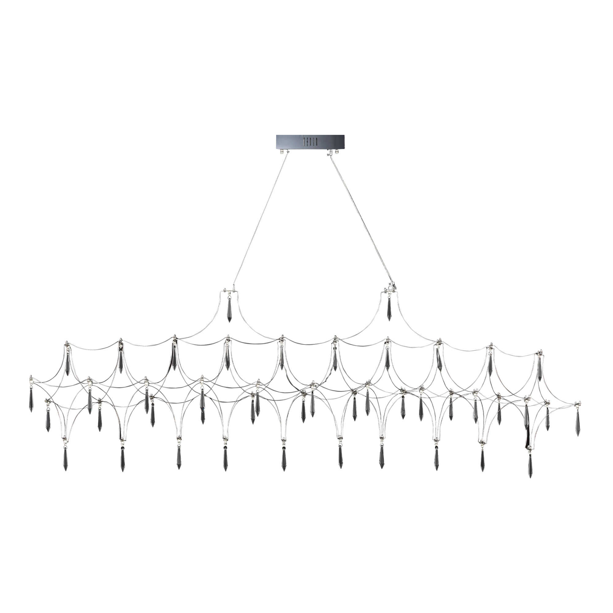 Светильник светодиодный 165*30*55-255 см, *LED, 23W, 4000K ST Luce Gravetta SL6603.103.23, хром