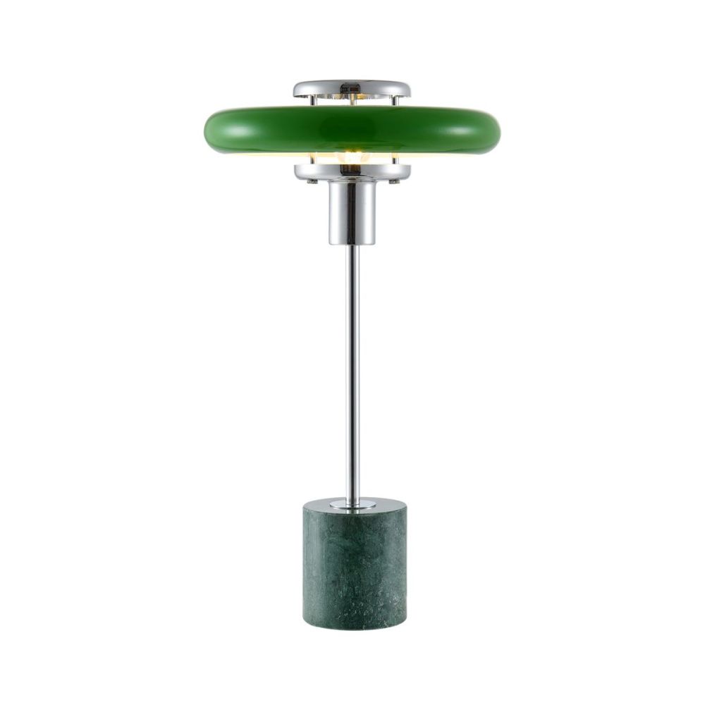 Настольная лампа 45 см, Lussole Stream LSP-5015, хром-зеленый