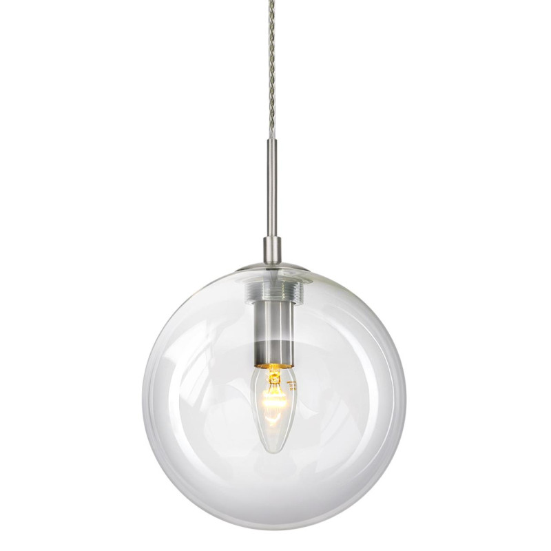 Светильник подвесной 20*130 см, 1*E14, Матовый хром Citilux Томми CL102621