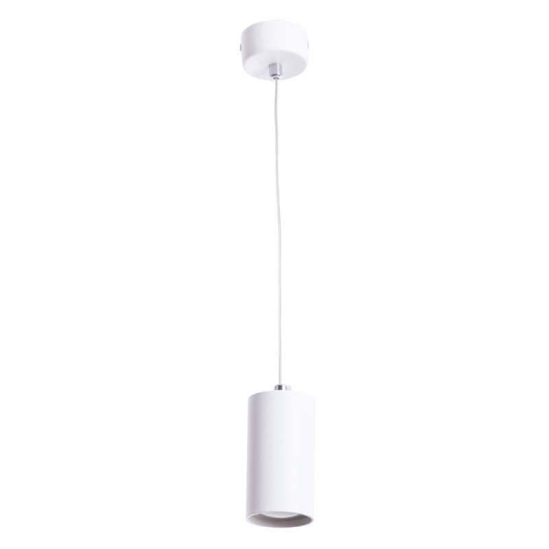 Подвесной светильник Arte Lamp Canopus A1516SP-1WH белый, диаметр 5.6 см