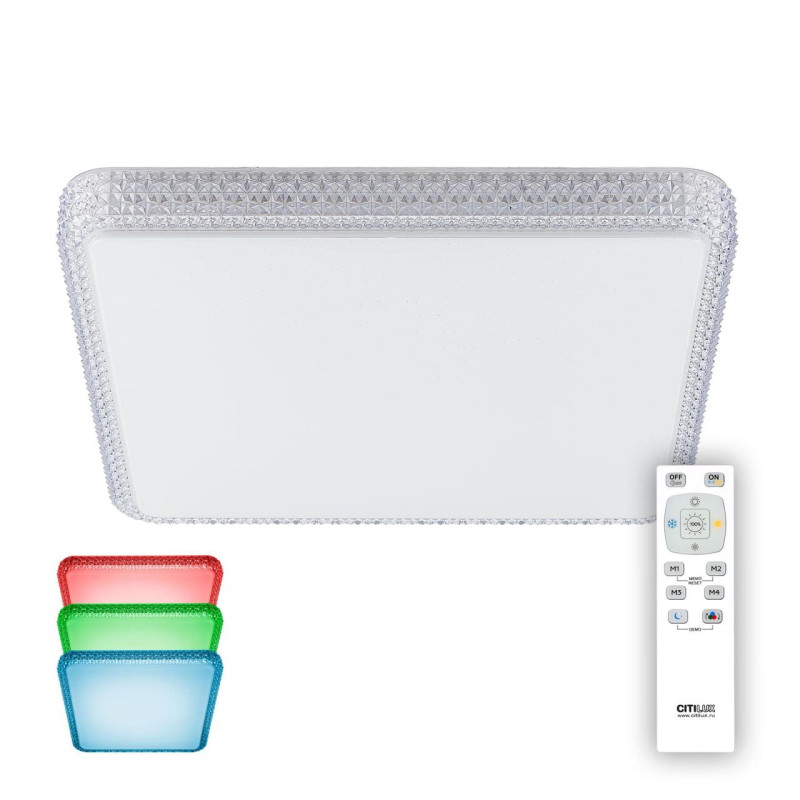 Светильник 60 см, 100W, 3000-4200K Citilux Альпина CL718K100RGB, белый