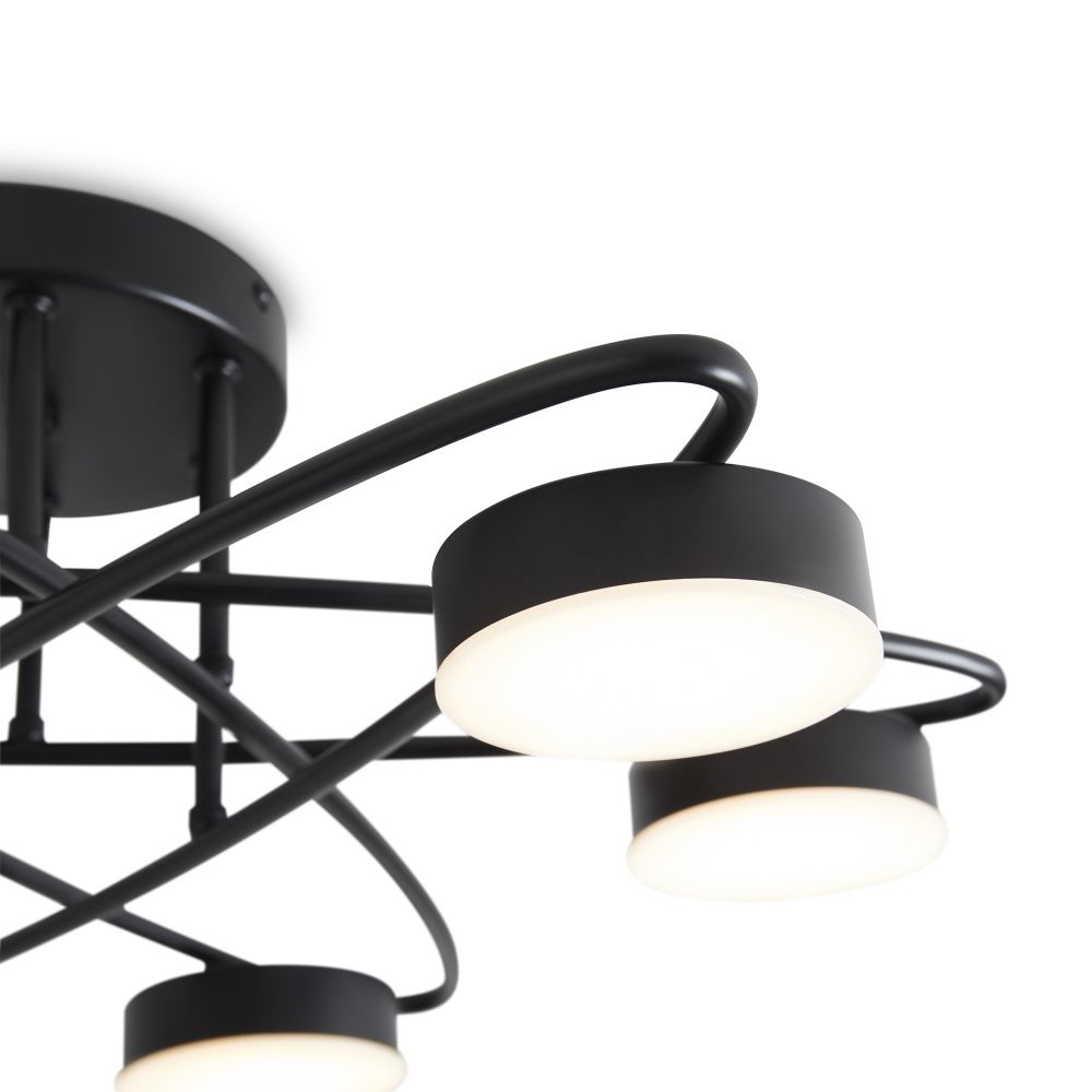 Люстра 60*60*-19 см, *LED*36W, 3000K, Freya  FR6155CL-L36B, Черный