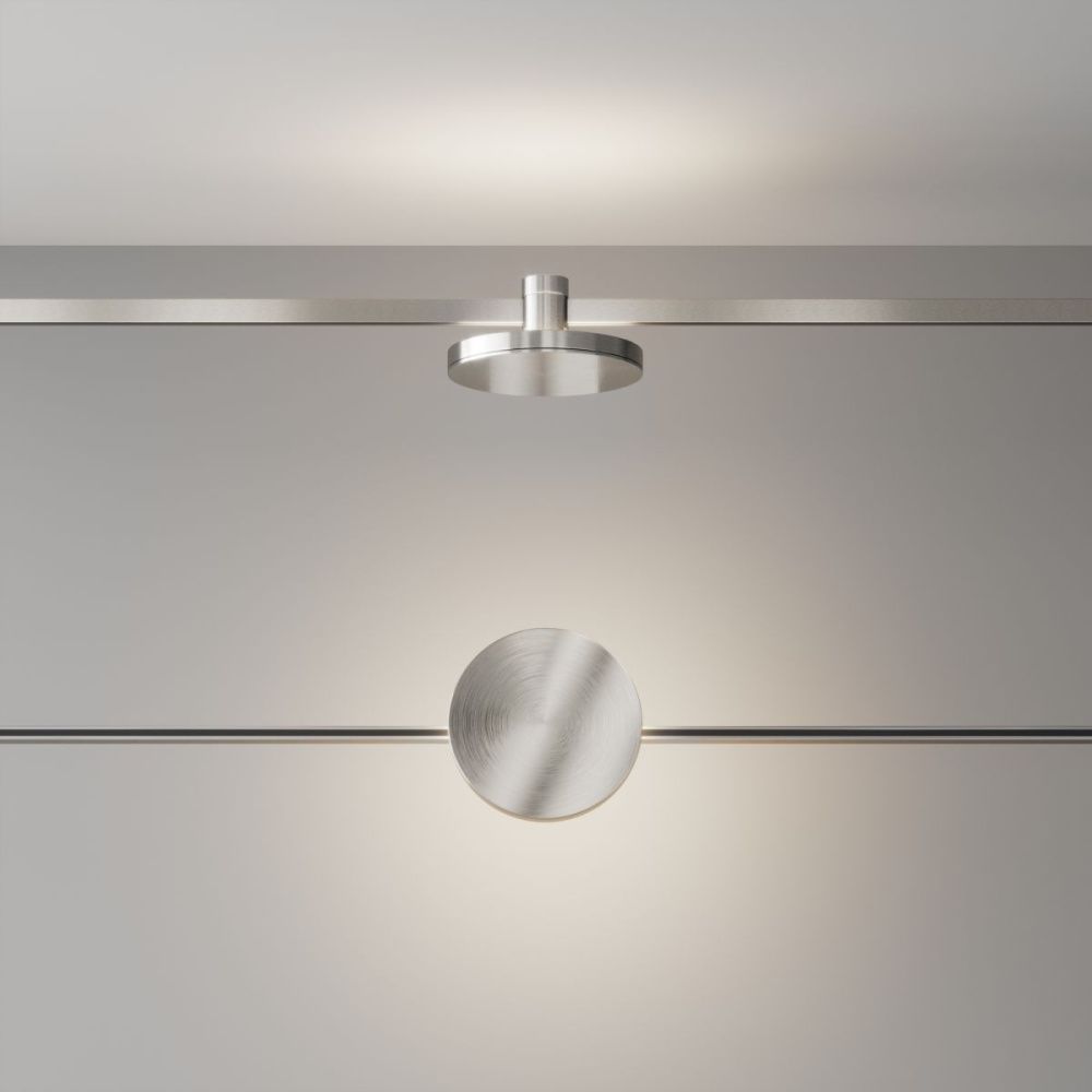 Трековый магнитный светильник 12 см, 7W, 4000K, Maytoni Plato TR152-1-7W4K-PT, серебро