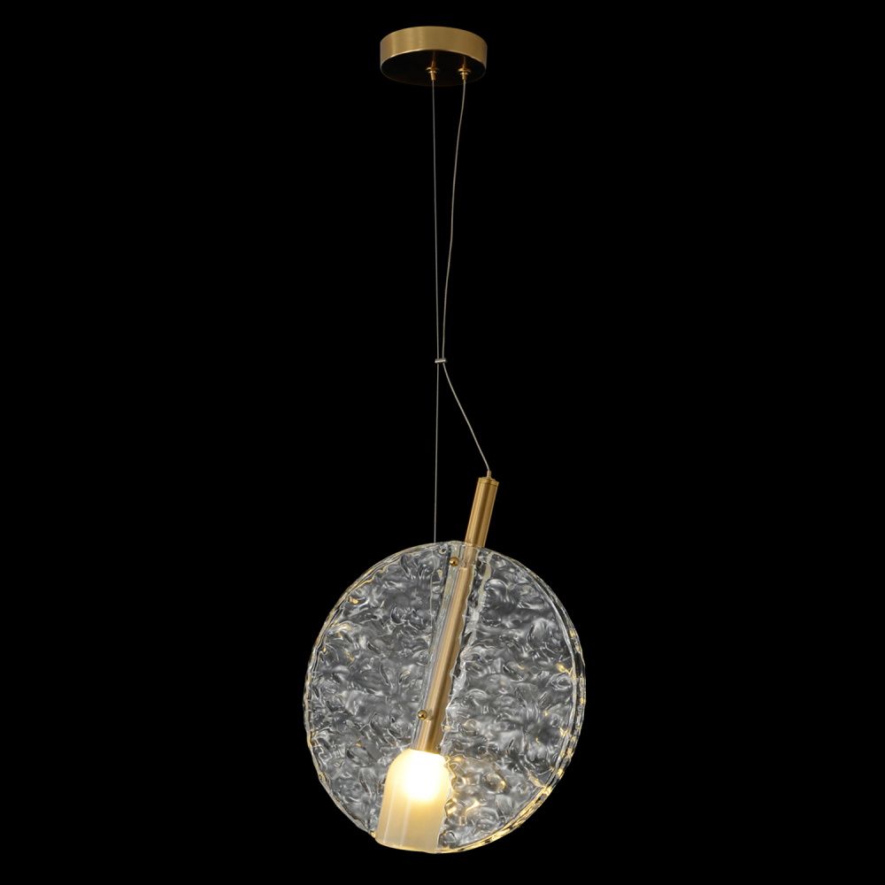 Светильник подвесной *28*32,5-87-212 см, 1*G9*40W, Crystal Lux Frozen FROZEN SP1 BRASS, Латунь