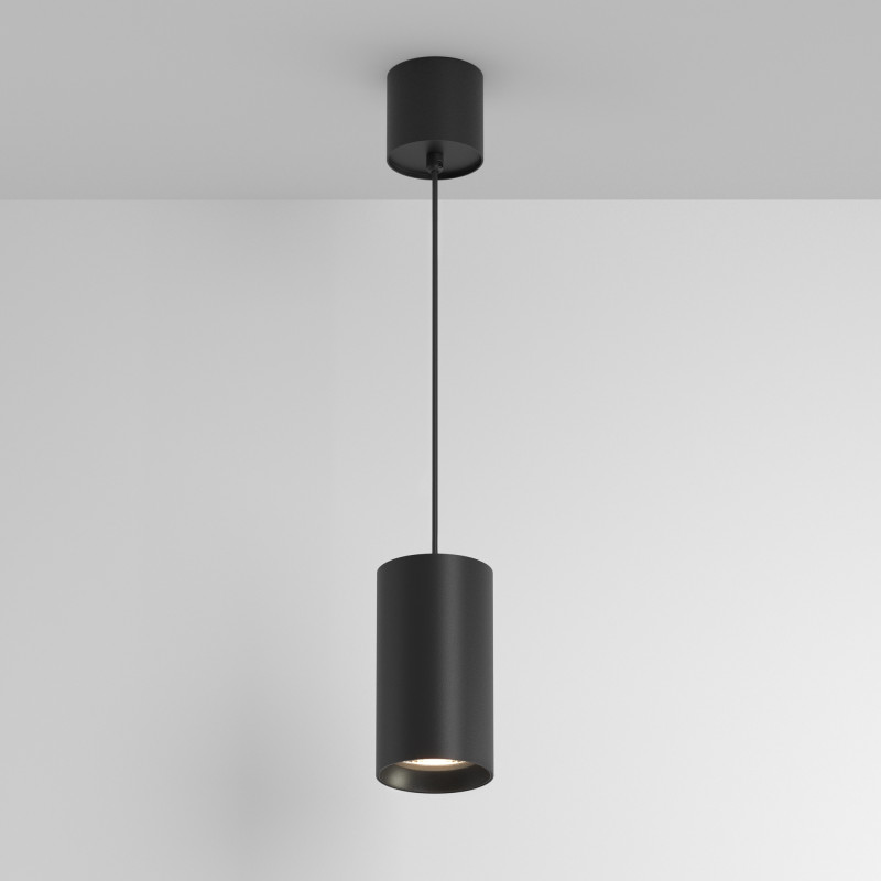 Подвесной светильник 7,5*7,5*13,5 см, LED, 20W, 3000К, Maytoni Technical Vol P100PL-20W3K-B черный