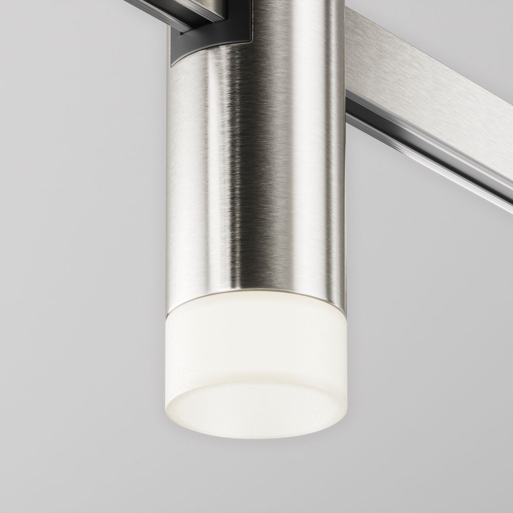 Трековый светильник  TR145-1-3W4K-W-PT **-9 см, *LED*3W, 4000K, Maytoni technical FLARITY TR145-1-3W4K-W-PT, Платина