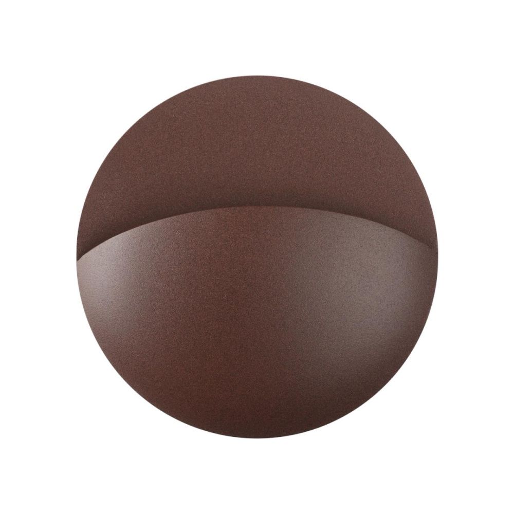 Светильник ландшафтный настенный светодиодный 15*7*15- см, *LED*10W, 3000K, Novotech Halo NOV359534, коричневый