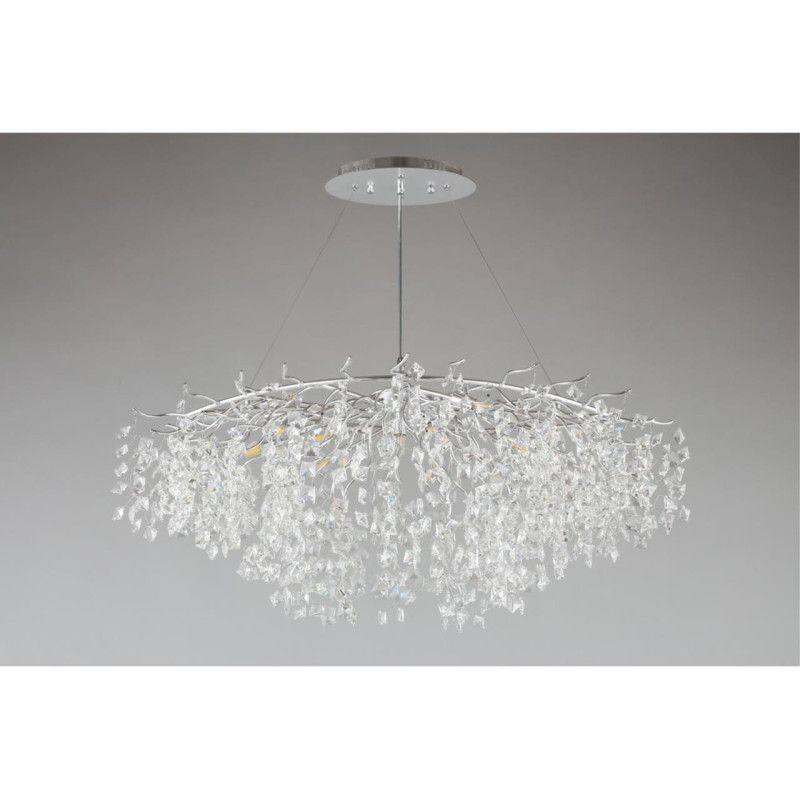 Подвесная люстра 100*60*80-170 см, 10*G9, 5W, Aployt Danusia APL.846.13.10, хром