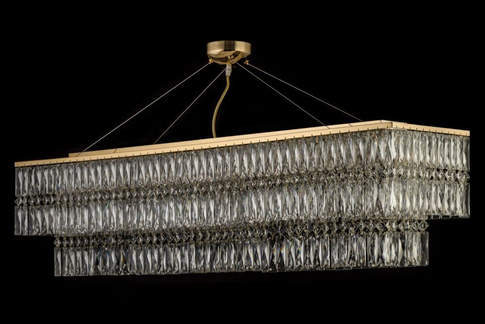 Люстра подвесная *30*26 см, 10*G9*40W, Arti Lampadari Acquaro Acquaro E 1.5.120x30.102 GP, золото