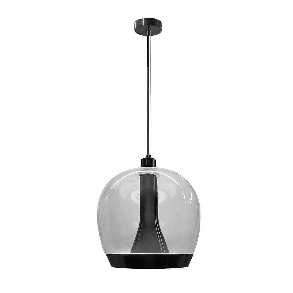 Подвесной светильник 20*24 см, 1*LED, 12W, 3000K Divinare Sonata 5740/17 SP-7, Черный