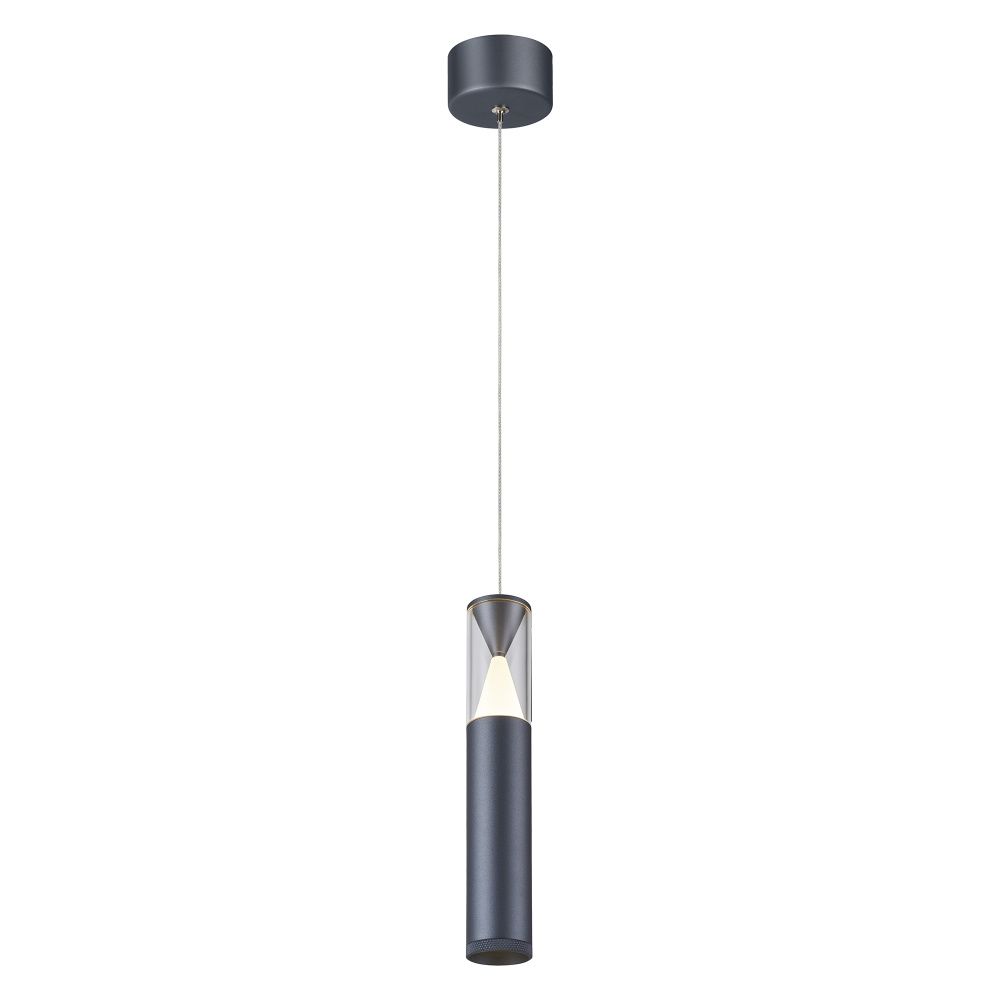 Подвесной светильник 8,5*178,5 см, *LED*7W, 3000K, Mantra Spark MAN8967, темно-серый