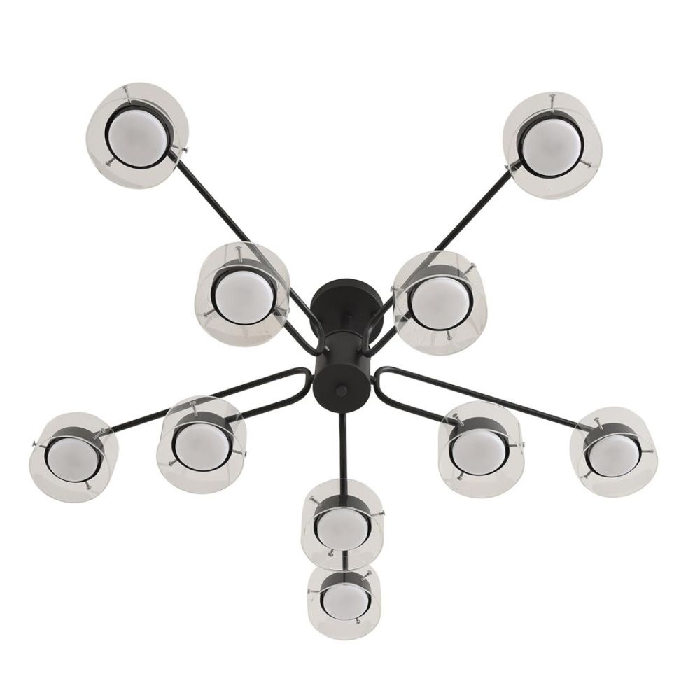 Светильник потолочный *98*29-29 см, 10*GX53 LED*7W, Lumion Natalina LUM8349/10C, черный