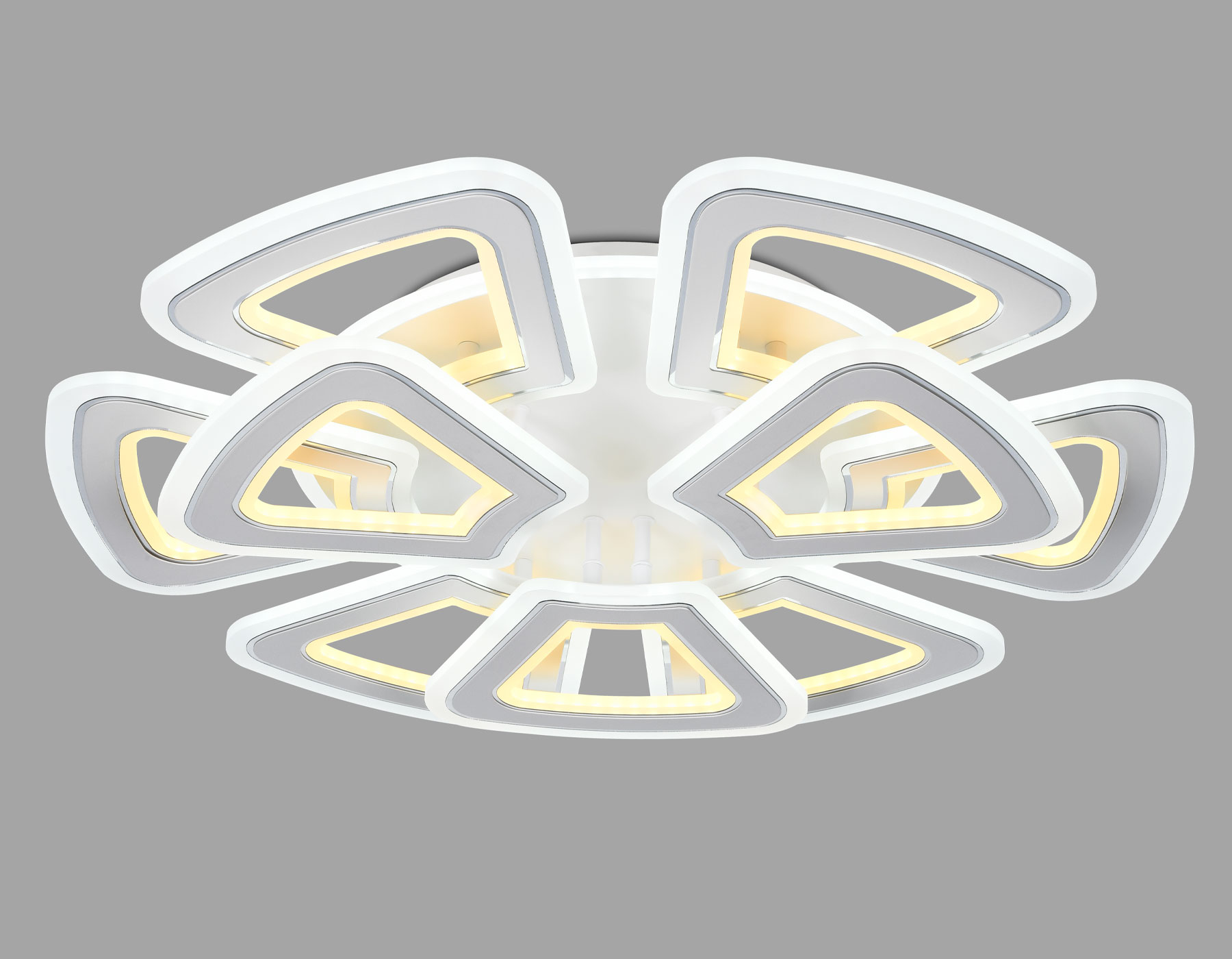 Светильник 65*64*13 см,  210W, 3000К, белый, хром Ambrella Acrylica Original FA8892