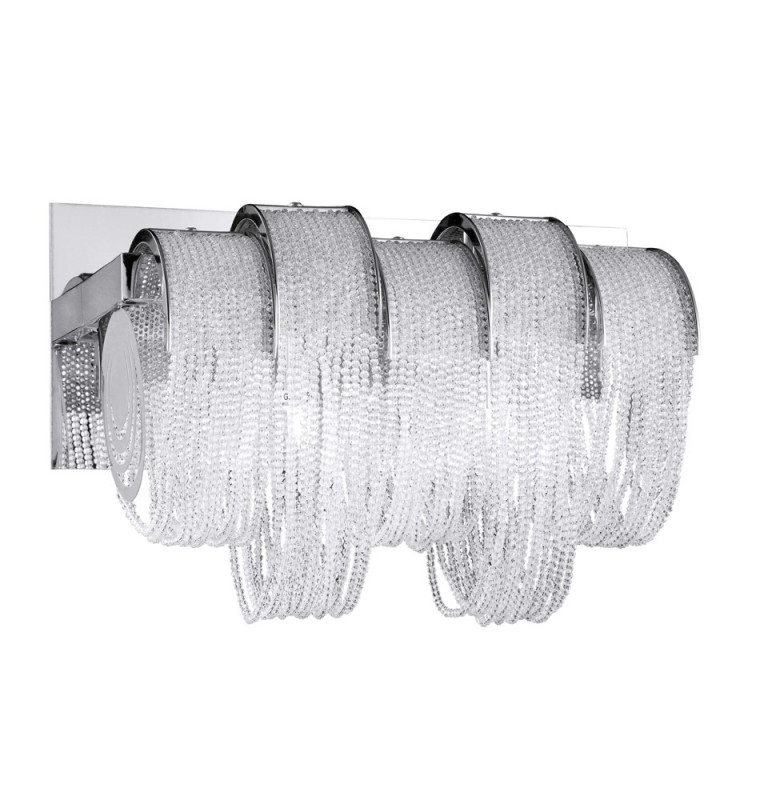 Бра 32*18 см, Crystal Lux CITY LIGHTS CRYSTAL AP3 Хром