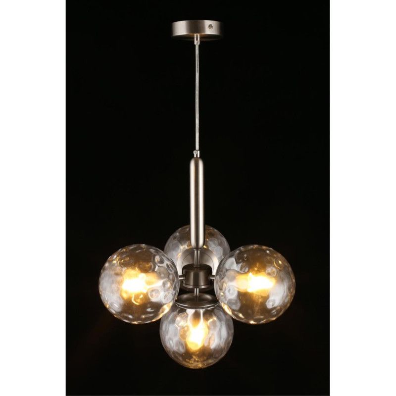 Подвесная люстра 40*50-150 см, 4*E27, 60W, Aployt Lora APL.728.16.04, латунный