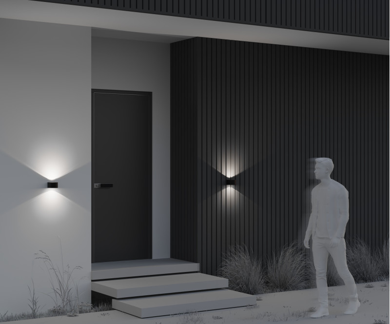 Светильник настенный 11*10*6,8 см, LED, 10W, 3000К, Maytoni BLOW O435WL-L10GF3K серый