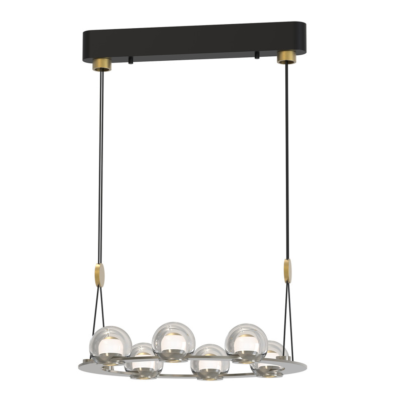 Подвесная люстра 52*157,5 см, 6*LED, 45W, 4000К, Favourite Rosio 4291-6P черный