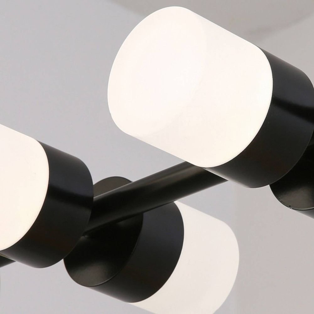 Светильник подвесной 120*62-62 см, 12*LED*20W, 3000-6000K, Lightera Ontario LE115L-12B, Черный