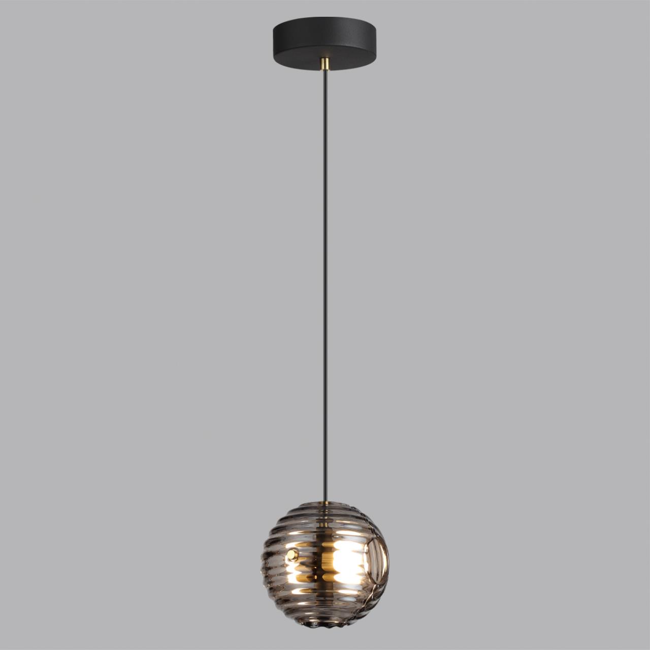 Подвес 14,8*14,8*129 см,  LED*W, 4000 К, Odeon Light Troni, черный 5041/12L
