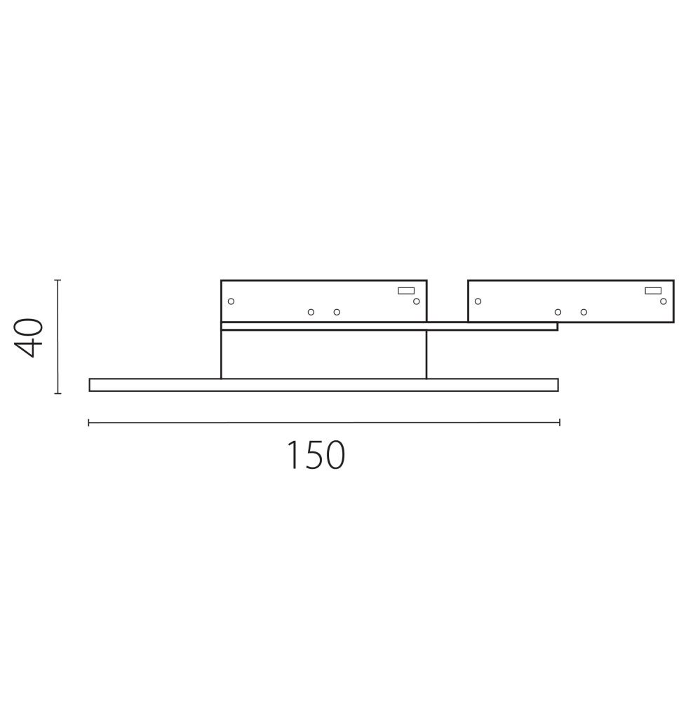 Светильник отраженного света 24V 5W 200° 3000K, черный Linea Lightstar 236137
