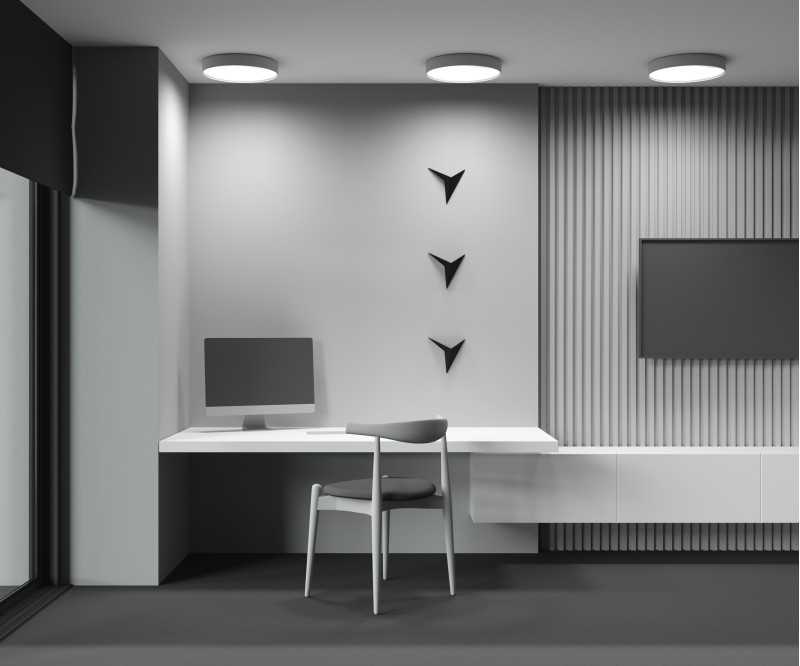 Накладной светильник 40*40*6 см,  LED, 45W, 3000К, Maytoni Technical Zon C032CL-45W2.7K-RD-MG золото матовое