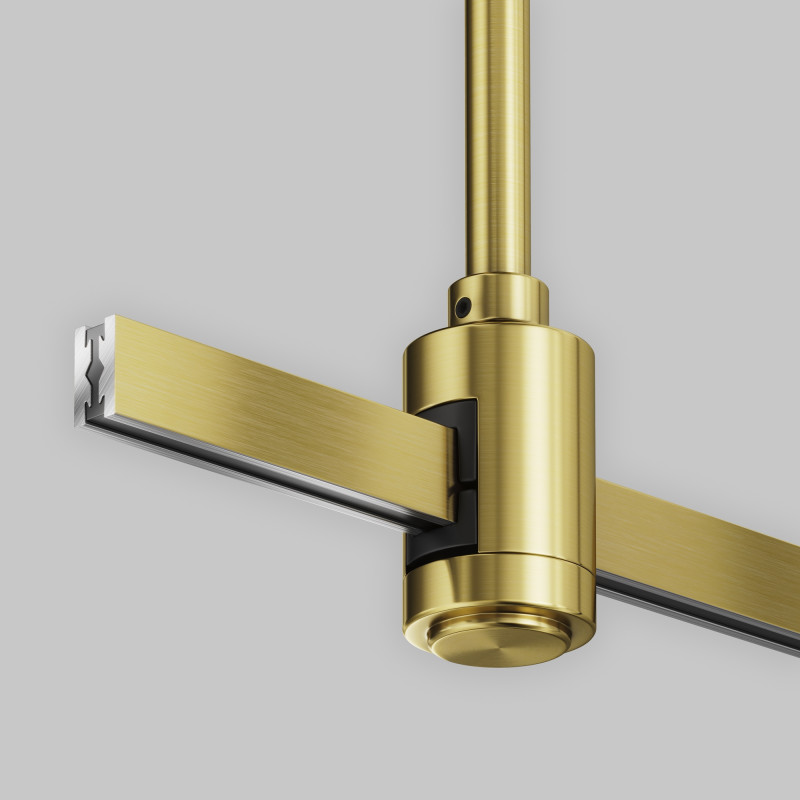 Подвесной комплект 2,9*2,9*12,4 см, Maytoni Technical Magnetic trаck system Flarity латунь TRA156C-S1-BS латунный